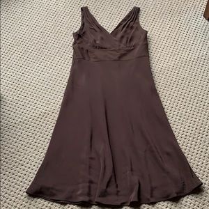 J Crew brown silk dress, size 14!!